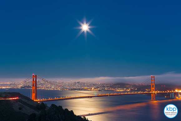 Golden Gate by Moonlight